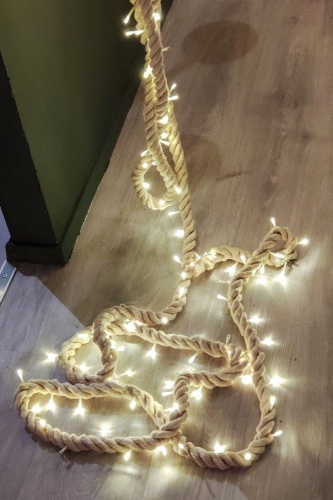 Светящаяся верёвочка "Фисэль", 100 теплые белые LED-огней, 5+5 м, Peha Magic фото 2