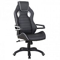 Кресло компьютерное Brabix Techno Pro GM-003 экокожа, черно-серое 531814