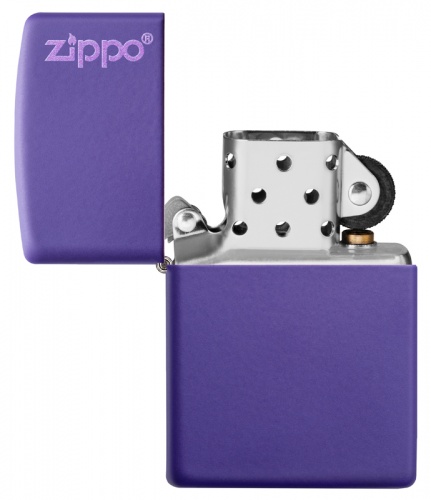 Зажигалка Zippo Purple Matte Logo фото 4