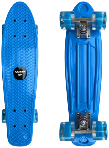 Скейт Cruiser Board Street Hit со светящимися колесами