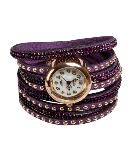 Y-CH031 Браслет-часы «Радуга» фиолет