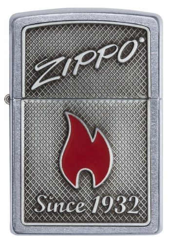 Зажигалка Zippo Classic с покрытием Street Chrome, латунь/сталь, серебристая, матовая, 36x12x56 мм фото 2