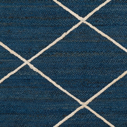 Ковер из джута темно-синего цвета с геометрическим рисунком из коллекции ethnic, 160x230 см фото 4