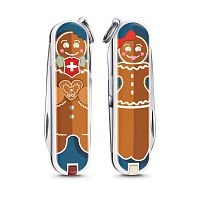 Нож-брелок Victorinox Classic LE 2019, 58 мм, 7 функций, "Gingerbread Love"