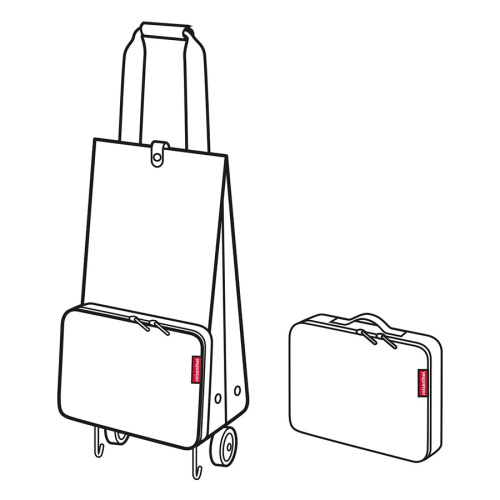 Сумка на колесиках foldabletrolley mixed dots red фото 4