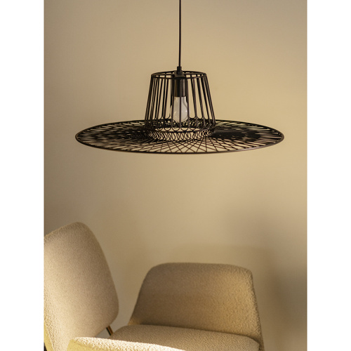 Светильник подвесной vinger, D60,5х18 см, черный фото 4