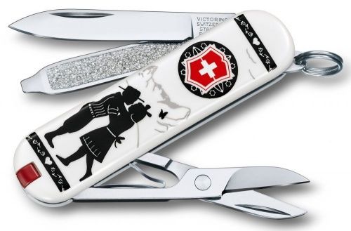 Нож-брелок Victorinox Classic LE 2018, 58 мм, 7 функций, Alps Love"" фото 2