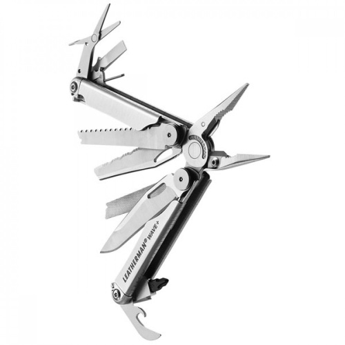 Мультитул Leatherman Wave Plus, 17 функций, кожаный чехол фото 2