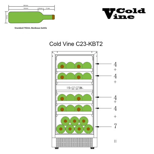 Винный шкаф Cold Vine C23-KBT2 фото 9