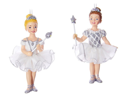 Ёлочная игрушка МАЛЕНЬКАЯ ФЕЯ - БЬЯНКА, полистоун, 11 см, Kurts Adler фото 3