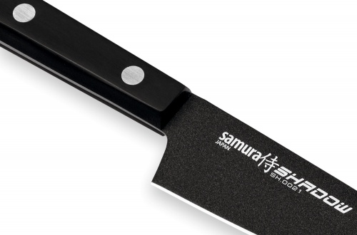 Набор из 3 ножей Samura Shadow с покрытием Black-coating, AUS-8, ABS пластик фото 6