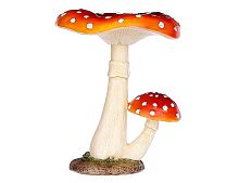Декоративная фигура МУХОМОРНАЯ СЕМЕЙКА, полистоун, 11 см, Edelman