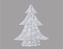 Светящаяся ёлка "Снежная паутинка", белая, 30 тёплых белых  LED-огней, 40 см, таймер, батарейки, Kaemingk