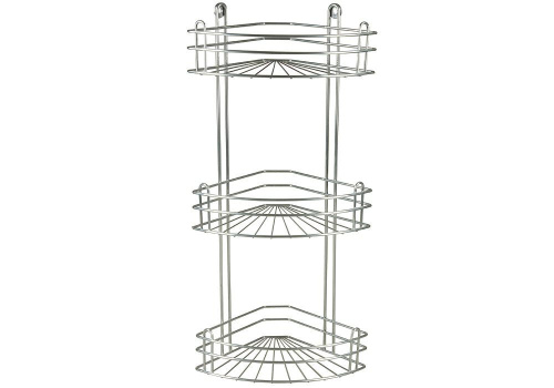 RUS-385025-3 Zn Полка для ванной 3-ярусная угловая, Rosenberg фото 2