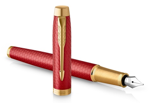 Parker IM Premium - Red GT, перьевая ручка, F фото 3