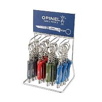 Набор-дисплей 36 шт: нож-брелок Opinel №4, нержавеющая сталь, синий/зеленый/красный/серый, 001743