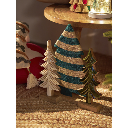 Декор новогодний trendy stripes из джута и гофрированного картона из коллекции new year essential фото 8