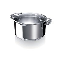 Кастрюля CHEF PRATIQUE BEKA 33 л (20 см) с зеркальной полировкой, из нержавеющей стали, серого цвета