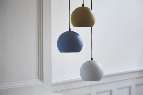 Лампа подвесная ball, светло-серая, матовое покрытие фото 2