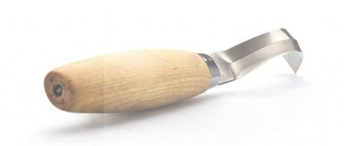 Нож Morakniv Hook Knife 163 Double Edge ложкорез, нержавеющая сталь, рукоять из березы фото 4