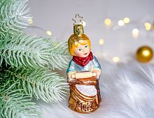Ёлочная игрушка ЮНЫЙ ПЕКАРЬ, стекло, 11 см, Inge Glas