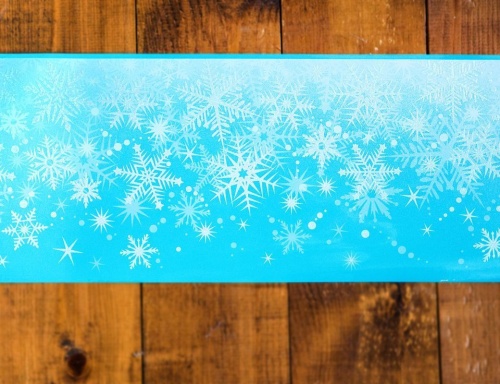 Наклейка для декорирования окна "Бордюр со снежинками", 59.5x21 см, разные модели, Kaemingk фото 3