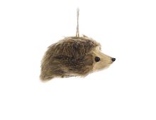 Ёлочная игрушка ЛОХМАТЫЙ ЁЖИК, искусственный мех, 8 см, Kaemingk