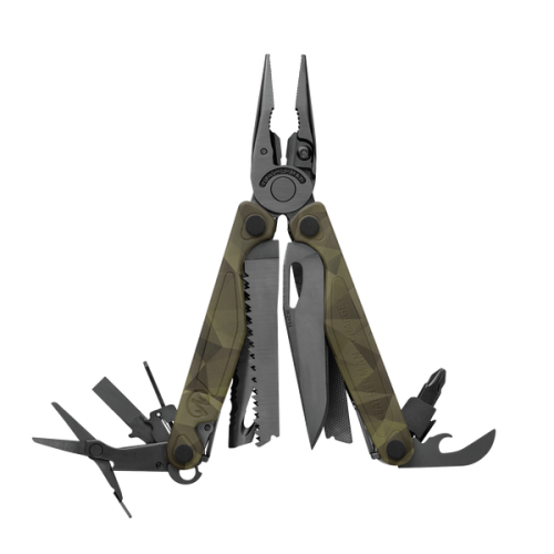 Мультитул Leatherman Charge + Forest Camo, 19 функций, нейлоновый чехол