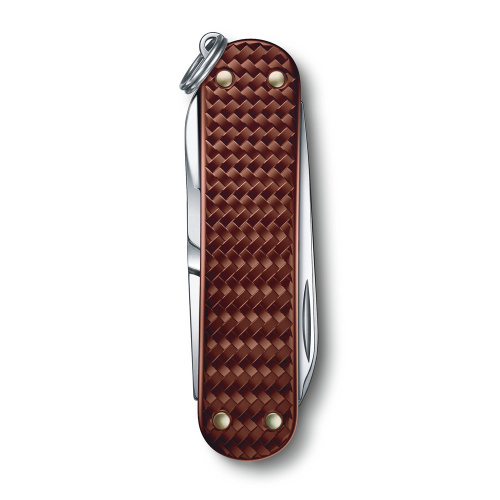 Нож-брелок Victorinox Classic SD Precious Alox, 58 мм, 5 функций, "Hazel Brown" (подар. упаковка) фото 2