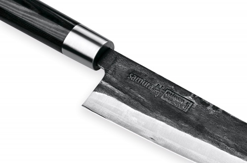 Нож Samura сантоку Super 5, 18,2 см, VG-10 5 слоев, микарта фото 7