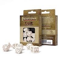 Набор кубиков Pathfinder "Return of the Runelords Dice Set", 7 шт., бело-коричневый
