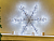 Подвесная светящаяся снежинка ВОЛШЕБНЫЕ КИСТОЧКИ мерцающая, серебряная, 480 холодных белых LED-огней, 108 см, уличная, Kaemingk (Lumineo)