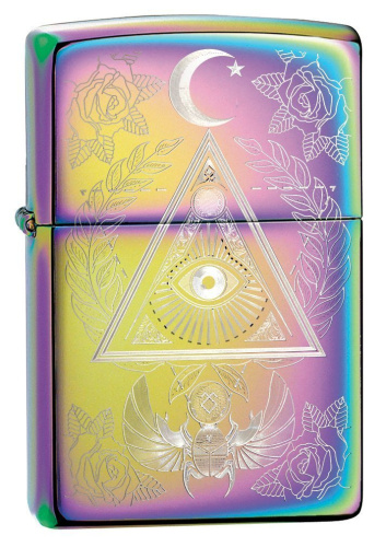 Зажигалка Zippo Classic с покрытием Multi Color, латунь/сталь, разноцветная, глянцевая, 36x12x56 мм фото 5