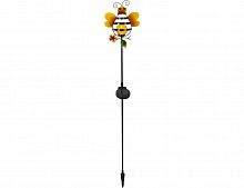 Садовый светильник-опора для растений "Пчела", белая LED-лампа, солнечная батарея, 85х17 см, STAR trading