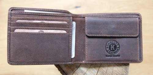 Бумажник Klondike John, коричневый, 11,5x9 см фото 12