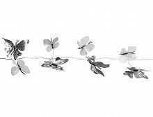 Гирлянда "Бабочки", бело-серебряная, 182 см, Edelman