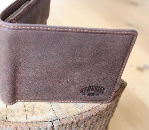 Бумажник Klondike John, коричневый, 11,5x9 см фото 9