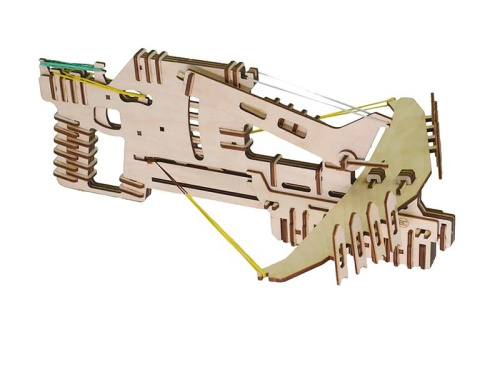 Конструктор Арбалет средний (8 зарядов) Паркматика из дерева фото 2