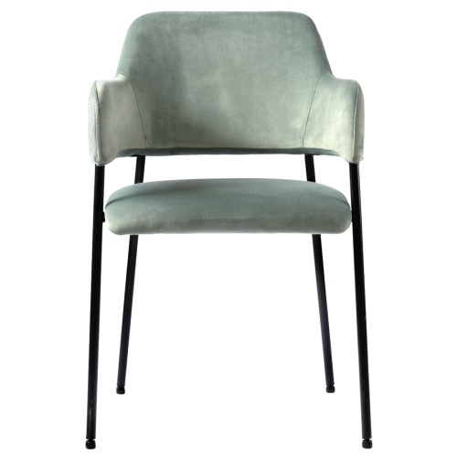 Набор из 2 стульев wendy, велюр, серо-зеленые фото 10