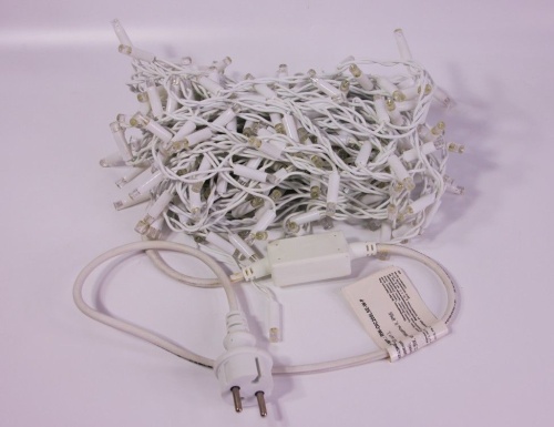 Светодиодная гирлянда "Бахрома" ICICLE RUBI МЕРЦАЮЩАЯ, 208 белых LED-огней, 4х0.8+1.5 м, коннектор, белый провод резина+PVC, уличная, SNOWHOUSE фото 6