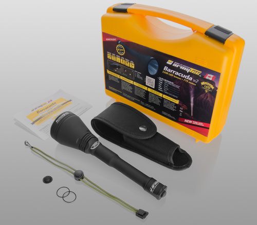 Фонарь светодиодный поисковой Armytek Barracuda v2, 1350 лм, аккумулятор фото 4