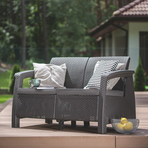 Диван садовый Keter CORFU II LOVE SEAT фото 2