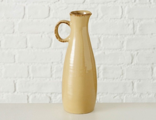 Узкая ваза-кувшин БОТАНИКО с веточками, фарфоровая, 20 см, Boltze фото 3