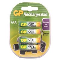 Батарейки аккумуляторные GP (AAA) Ni-Mh 950 mAh 4 шт (450442)