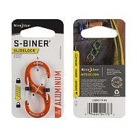 Карабин металлический NiteIze S-Biner Carabiner, алюминевый,размер 2, оранж.