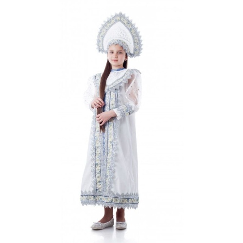 Карнавальный костюм снегурочки Сударыня, Батик фото 3