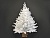 Настольная белая елка в мешочке Полярная 60 см, ЛИТАЯ + ПВХ, Max CHRISTMAS