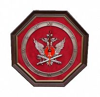 Часы в пластиковой раме Эмблема Федеральной службы исполнения наказаний РФ, ЧП-08