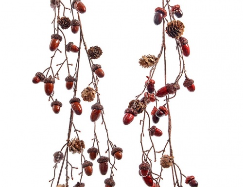 Гирлянда "Лесное ожерелье" с красными жёлудями, 110 см, Kaemingk фото 4