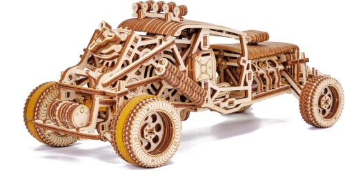 Механическая сборная модель из дерева Wood Trick Безумный Багги фото 5